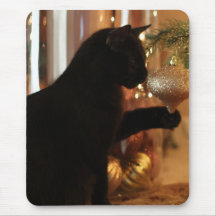 Cojín de ratón del gatito del navidad alfombrillas de ratones