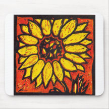 Cojín de ratón del girasol alfombrilla de raton