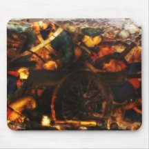 Cojín de ratón del Grunge del art déco de WPA del  Alfombrilla De Ratones