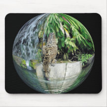 Cojín de ratón del orbe de Jaguar - modificado par Alfombrilla De Ratón