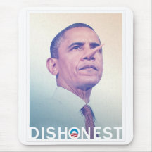 Cojín de ratón deshonesto de Barack Hussein Obama  Alfombrilla De Ratón