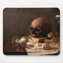 cojín de ratón fresco del scull del arte tapete de raton