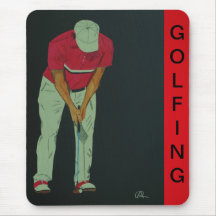 COJÍN DE RATÓN GOLFING ALFOMBRILLAS DE RATONES