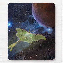 Cojín de ratón lunar del vuelo de Lunamoth Tapete De Ratón