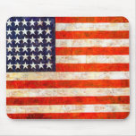 Cojines de ratón de la bandera americana del vinta tapete de raton