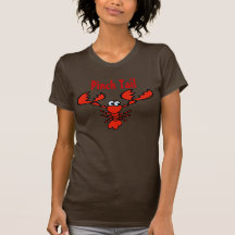 Cola cómica del pellizco de los cangrejos camisetas
