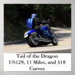 Cola del dragón US129, 11 millas,… Posters