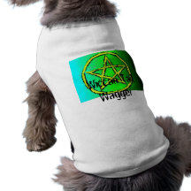 Cola Wagger de Wiccan de la camisa del perrito Ropa De Mascota