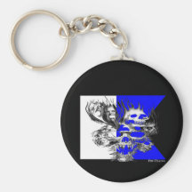 Colección alfa de los buceadores de la bandera llavero personalizado