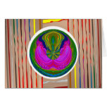 Colección de arte púrpura rosada de la imagen mult tarjeton