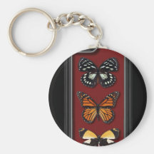 Colección de la mariposa llaveros personalizados