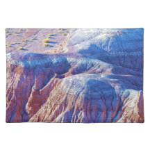 Colección "de las colinas inclinadas azul" mantel individual