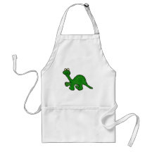 Colección del Brontosaurus del creyón del dibujo a Delantales