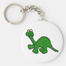 Colección del Brontosaurus del creyón del dibujo a Llaveros Personalizados