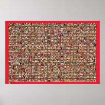 Colección del retrato de los perros del navidad posters
