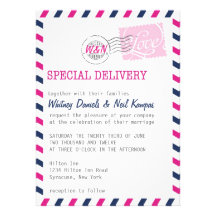 Colección del servicio postal de la invitación del