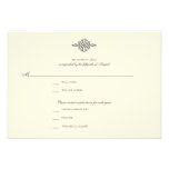 Colección elegante de //de la tarjeta de la respue comunicado personal  