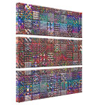 colección geométrica de los modelos impresiones de lienzo