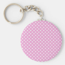 Colección rosada y blanca del regalo de los lunare llavero personalizado