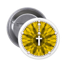 Colector amarillo del sueño del rosario pin