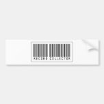 Colector de registro del código de barras pegatina de parachoque