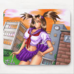 Colegiala Nikki del animado alfombrillas de raton 