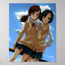 Colegialas 8" x 10" mate poster