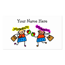 Colegialas Plantillas De Tarjetas Personales