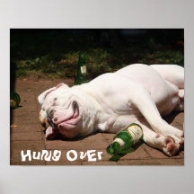 Colgado encima poster