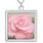 Colgante color de rosa rosado suave