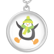 Colgante de salto del pingüino del invierno