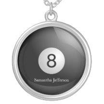 Colgante personalizado Necklac de la piscina de 8 