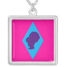 Colgante retro del camafeo del diamante de la colm colgante personalizado