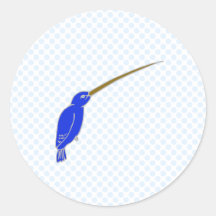 Colibrí de Hank Etiqueta Redonda