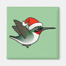 Colibrí Rubí-throated del navidad Iman De Frigorífico