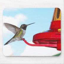 Colibrí y alimentador alfombrilla de raton