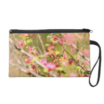 Colibrí y flores rufos bolsos clutch