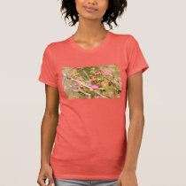 Colibrí y flores rufos camisetas
