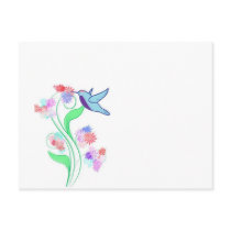 Colibrí y vid tarjetas postales