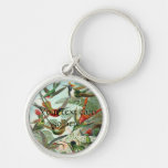 Colibríes del vintage llavero personalizado