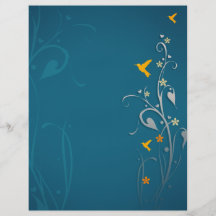 colibríes preciosos y diseño floral del remolino tarjetón