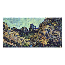 Colina en el Santo-Remy de Vincent van Gogh Tarjeta Fotografica