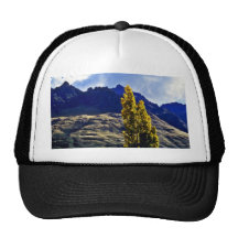 Colinas de las montañas meridionales, isla del sur gorros  