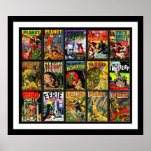 Collage 15A de las cubiertas de cómic del poster d