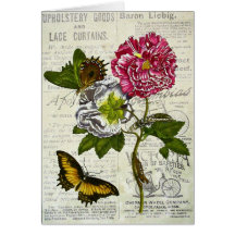 Collage bonito del vintage tarjetas