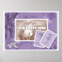 Collage de Beachwalker - lavanda de mar Impresiones