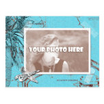 Collage de Beachwalker - turquesa Tarjetas Postales