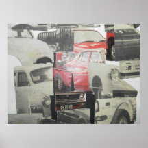 Collage de coches impresiones
