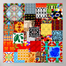 "Collage de la corbata " Poster