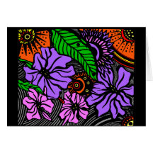 Collage de la flor felicitación
